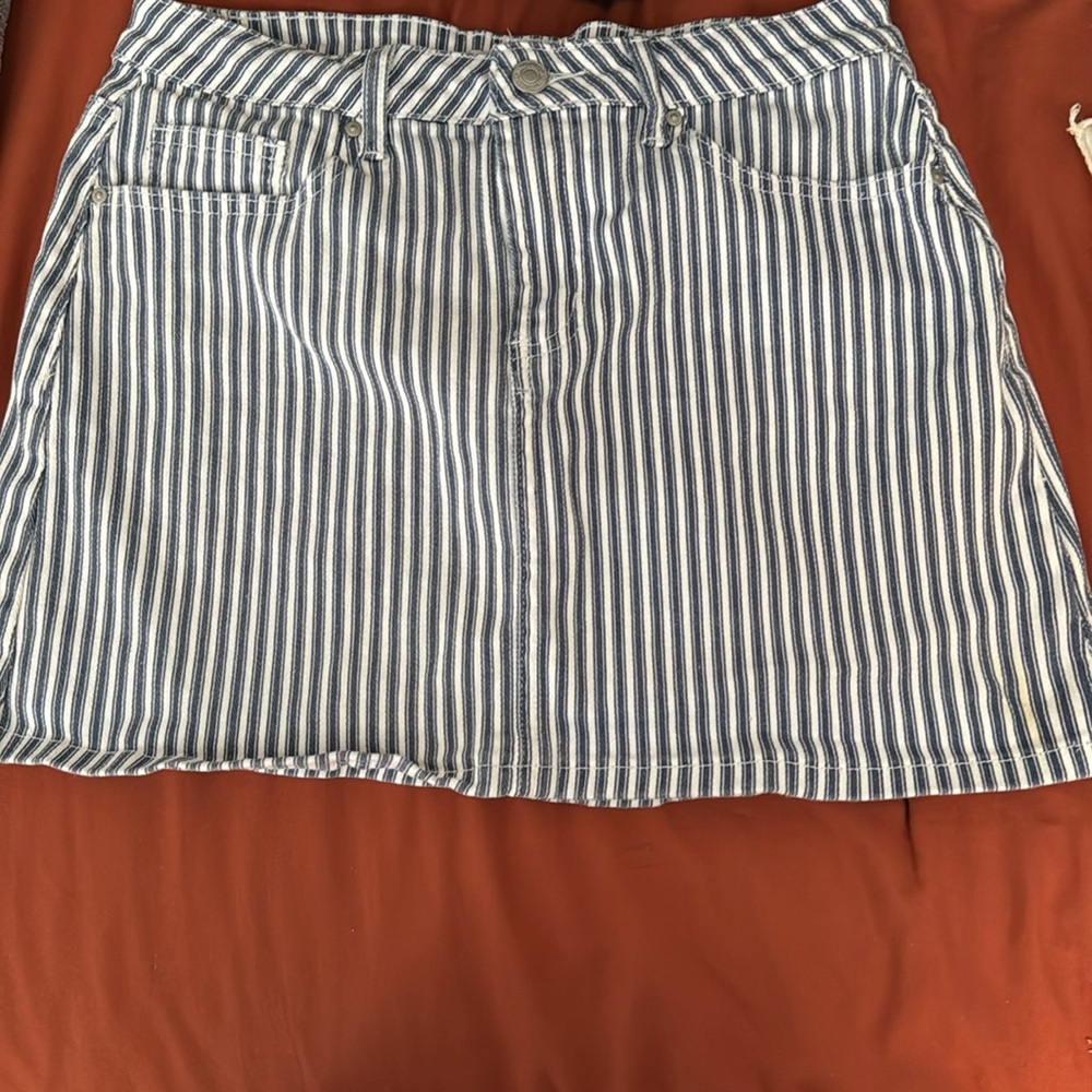 Sky & Sparrow Striped Skirt
